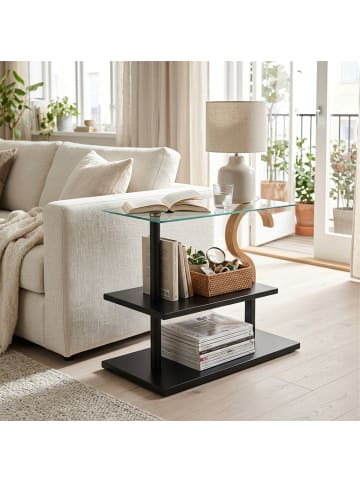 Couchtisch in Schwarz/ Natur - (B)60 x (H)50 x (T)30 cm