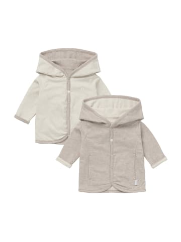 Strickjacke Bonny - Reversible in Taupe Melange