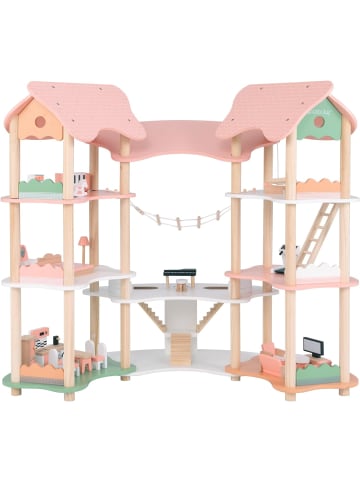 Puppenhaus Holz ab 3 Jahren in Rosa