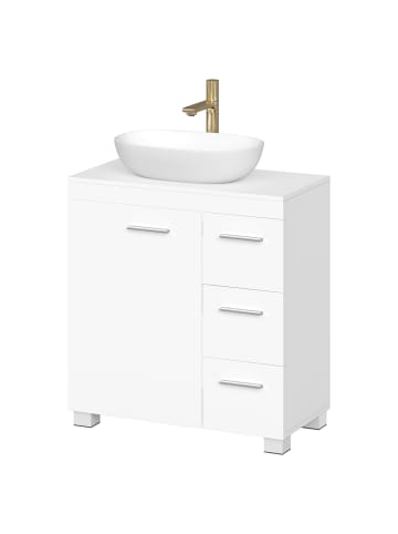 Waschbeckenunterschrank Custos-old in Weiß - (B)60 x (H)30 x (T)63.8 cm