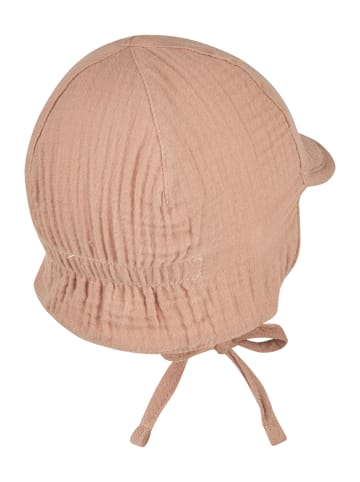 Wende-Schirmmütze Musselin in taupe