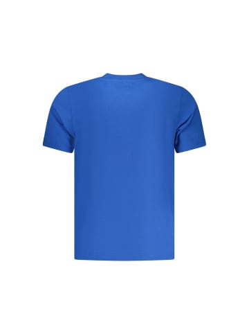 Blau Baumwolle Herren T-Shirt