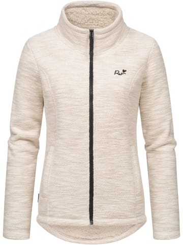 Strickjacke Liram Melange in Taupe