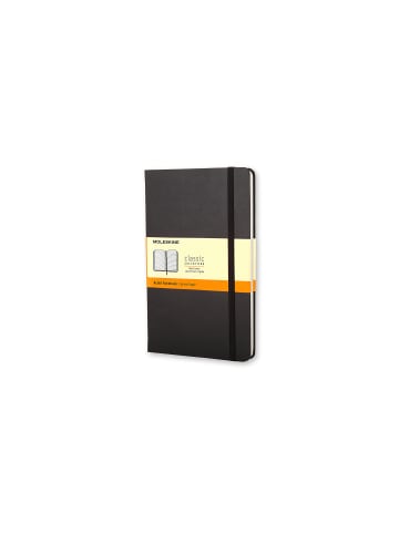 Notizbuch mit festem Einband, 70g-Papier, Liniert "Classic" in Schwarz