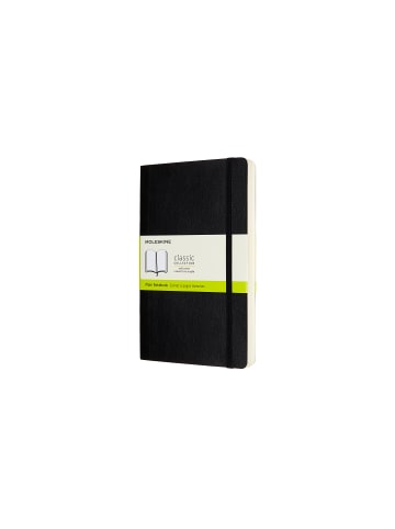 Notizbuch mit weichem Einband, Blanko  "Classic Expanded" in Schwarz
