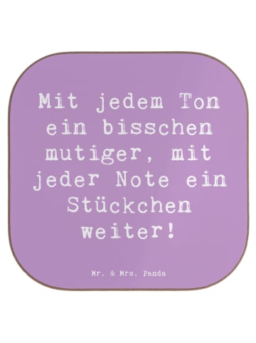 Untersetzer Glas Spruch Ein neues Musikinstrume... in Lavendeltraum