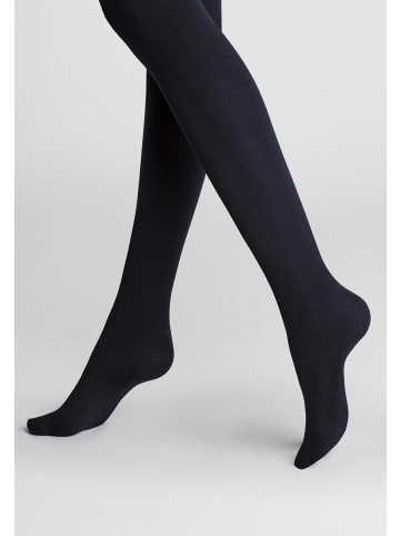 Feinstrumpfhose, Strickstrumpfhose Thermo wärmend in Marine