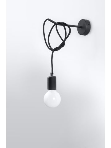 Wandleuchte SPIDER in Schwarz mit langem Kabel loft design 1XE27 NICE LAMPS
