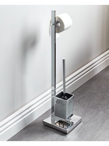 2-tlg Toilettenbürste ULAPES in Silber