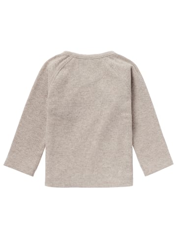 Langarmshirt Nanyuki in Taupe Melange