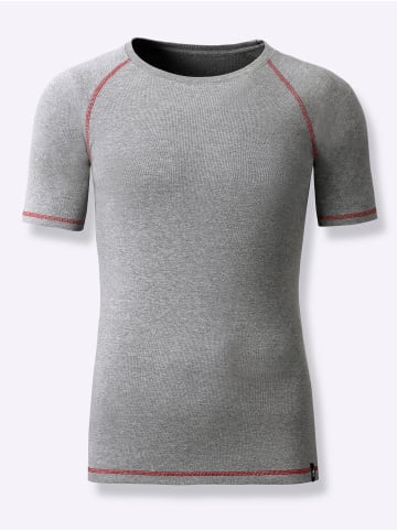Shirt in anthrazit-meliert