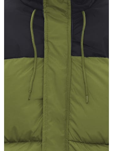 Herren Wattierte Steppjacke in Oliv Schwarz