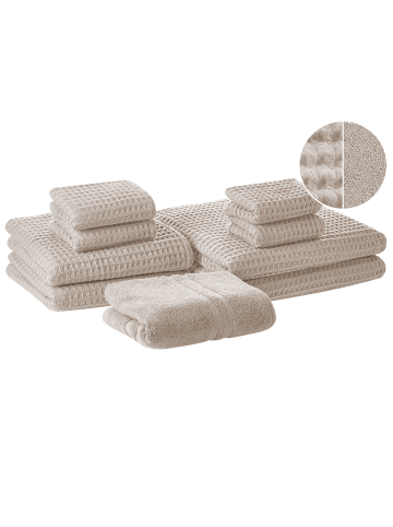 9er-Set Handtuch AREORA in Beige