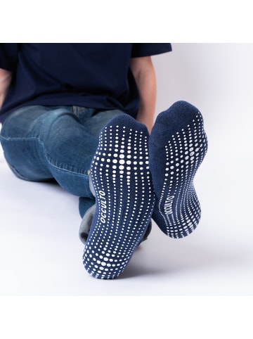 4er Pack Stoppersocken Andi in Schwarz-Blau