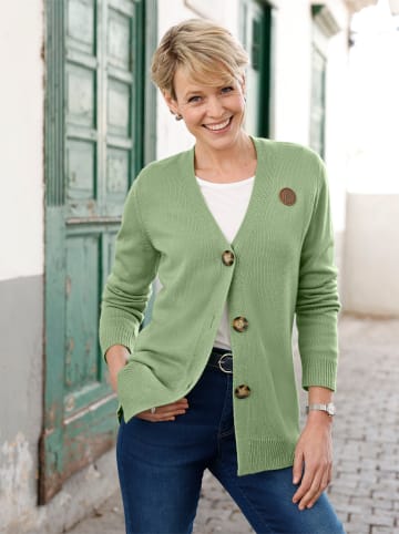 Cardigan in eucalyptus