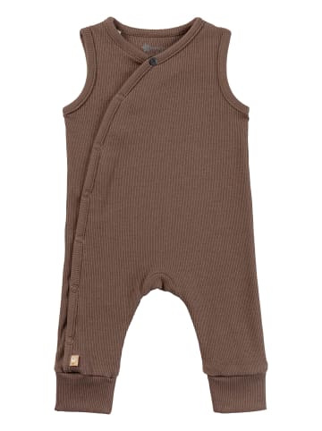 Strampler Rippjersey in braun