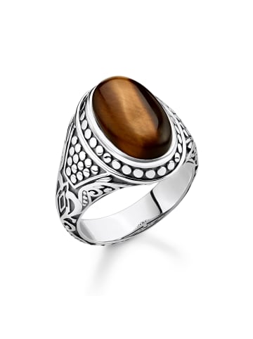 Ring Braun in silber, braun