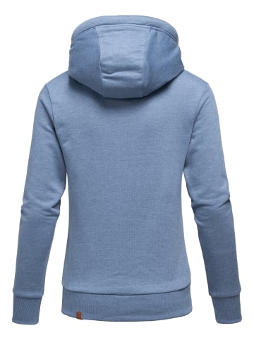 Kapuzenpullover AVERY in Blau Melange