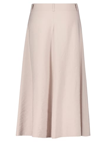 A-Linien-Rock mit Bundfalten in Powder Pearl