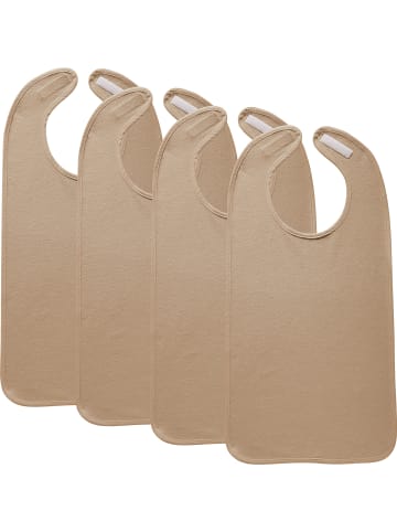 Speiseschürze 4er-Pack in sand