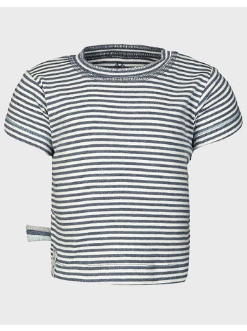Baby Kurzarm T-Shirt in Indigo Melange