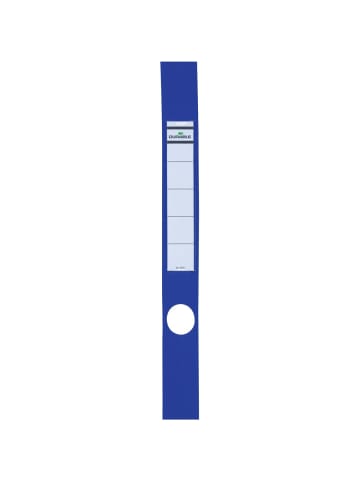 Ordnerrückenschild Ordofix schmal 40x390mm blau Packung mit 10 Stück