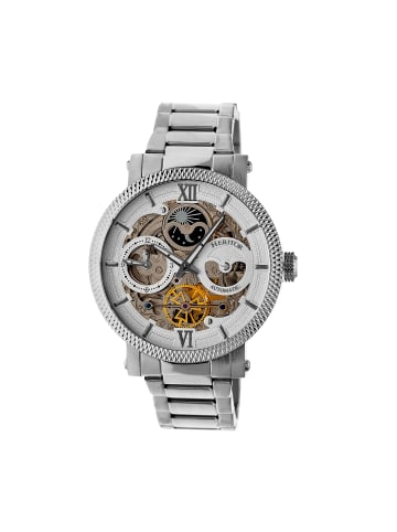 Aries Skelett-Zifferblatt-Armbanduhr in Silver/White