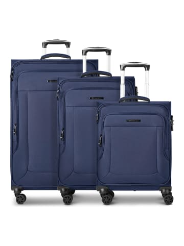 Melbourne 3.0 4-Rollen Kofferset 3tlg. mit Dehnfalte dark blue