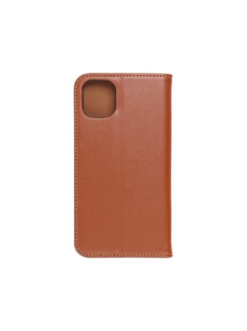 Smart Echt Buchtasche Leder kompatibel mit Xiaomi Redmi 10c Braun in Braun