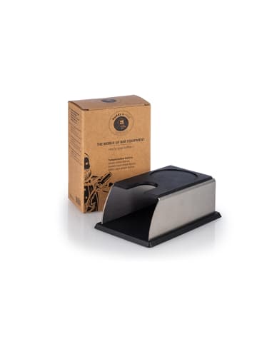 Tamperstation Barista in Schwarz, Maße: 14x9x5,5 cm