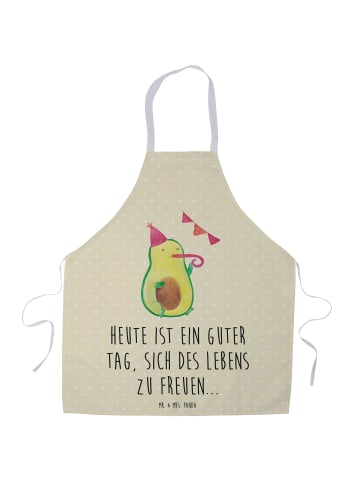 Kochschürze Avocado Party mit Spruch in Gelb Pastell