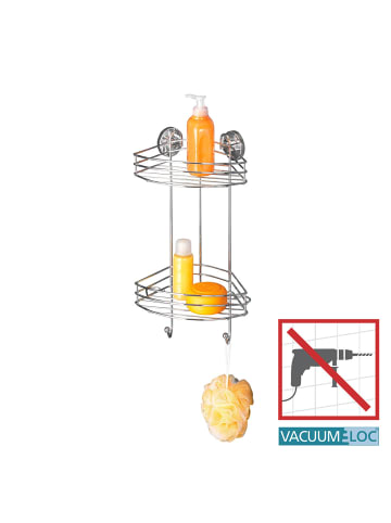 Vacuum-Loc® Eckregal 2 Etagen in Chrom