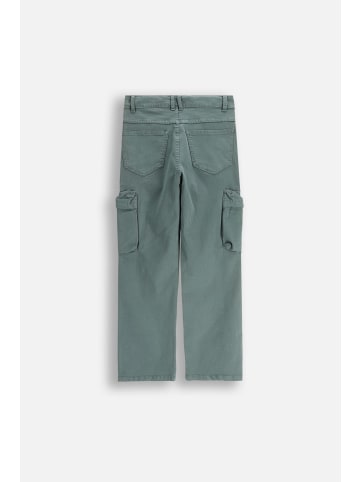Slim-Fit-Stoffhose in grün