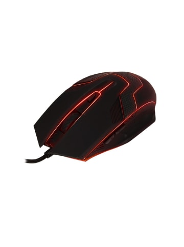 Qware Gaming Maus – Eugene Modell mit 6 programmierbaren Tasten in Schwarz