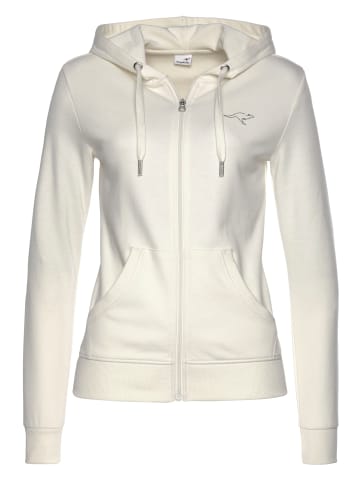 Sweatjacke in weiß