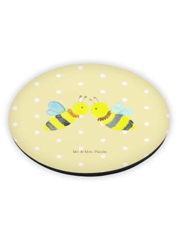 Magnet Biene Liebe ohne Spruch in Gelb Pastell