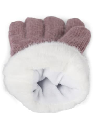 Strickhandschuhe in Mauve