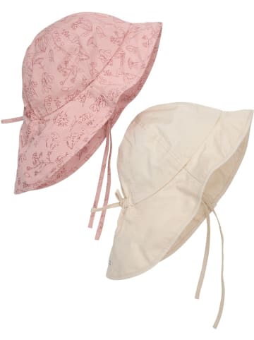 Kinder Hut "Sun hat w. string 2-PACK" in Rosa