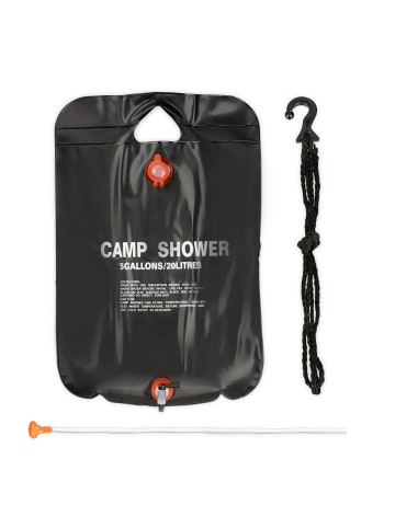 2x Campingdusche in Schwarz - 20 l