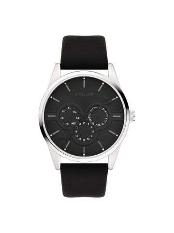 Armbanduhr Round Basic in schwarz
