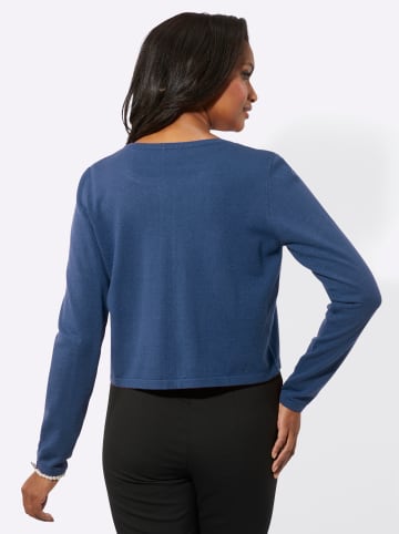 Cardigan in jeansblau