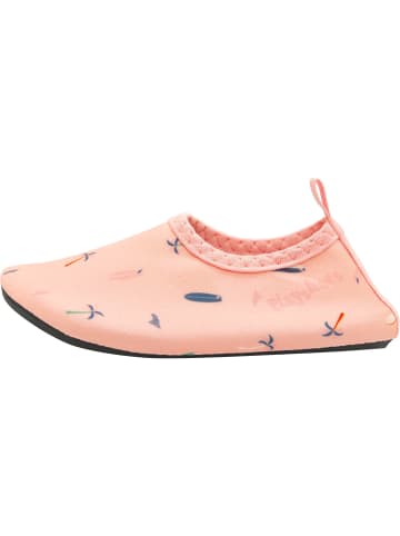 Barfuß-Schuh Surfbrett Palmen in altrosa