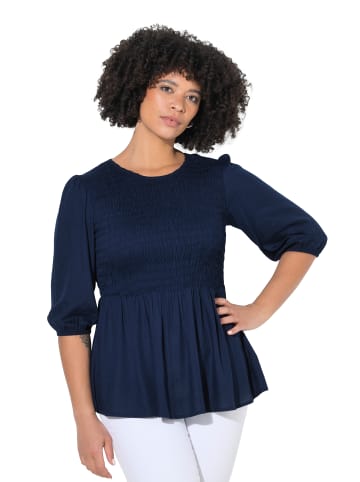 Bluse in dunkelblau