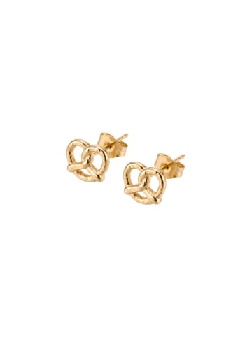 Ohrringe Brezel Gold