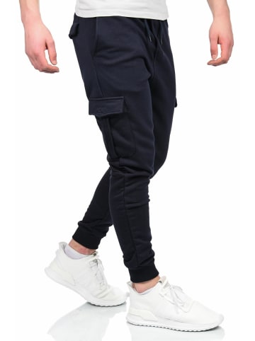 Jogginghose Alessandro Salvarini Herren Jogging Cargo Hose AS271 in Dunkelblau