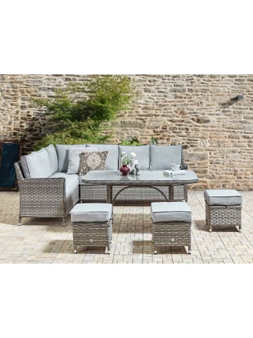 5-tlg Lounge Set LACONA in Grau rechtsseitig