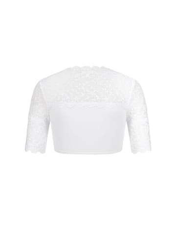 Dirndlbluse Kurzarm Nena in Weiß