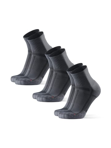 Socken Long Distance Quarter in grey/black