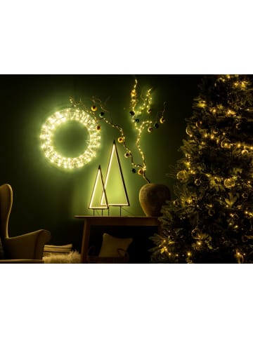 2-tlg LED Deko LOPPI in Schwarz