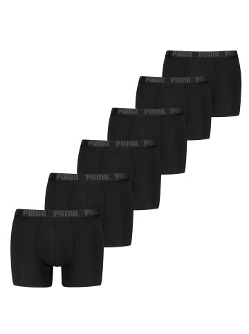 Boxershort 6er Pack in Schwarz